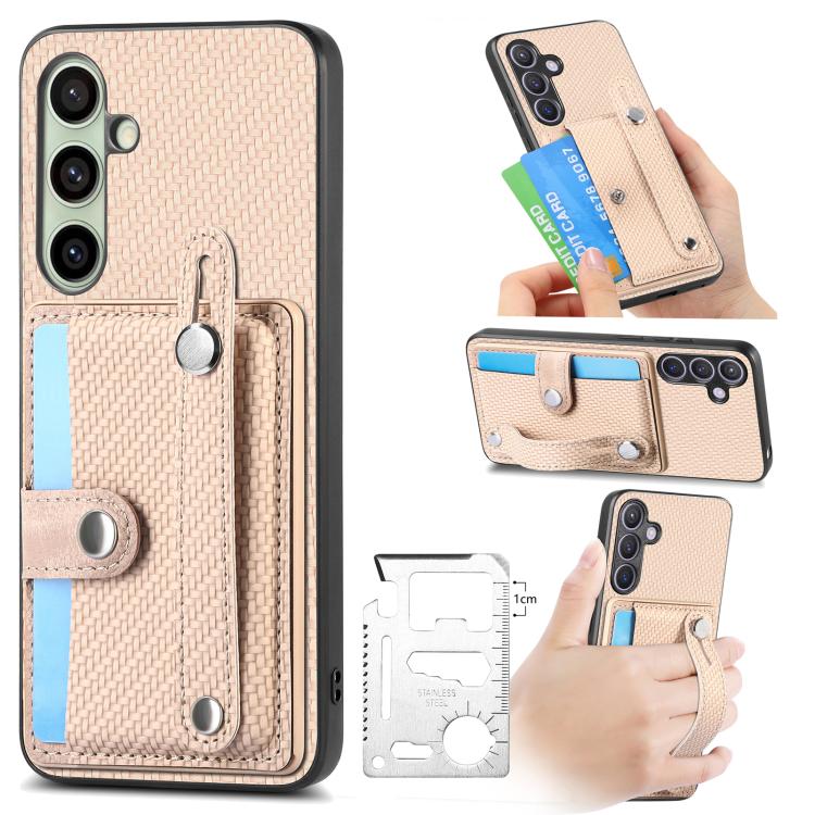 Wristband Kickstand Wallet Back Phone Case with Tool Knife, For Samsung Galaxy A36, For Samsung Galaxy S25 5G, For Samsung Galaxy S25+ 5G, For Samsung Galaxy S25 Ultra 5G