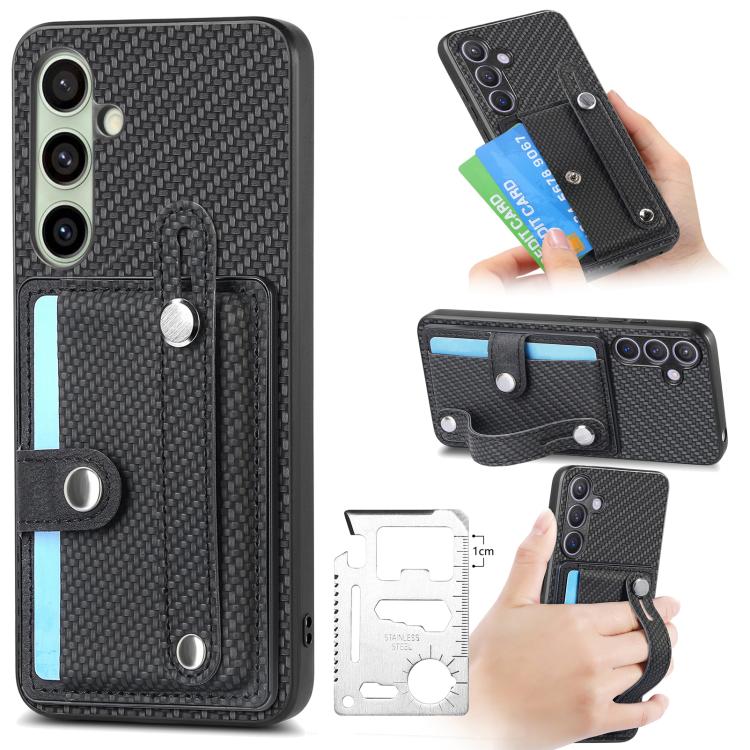 Wristband Kickstand Wallet Back Phone Case with Tool Knife, For Samsung Galaxy A57 5G, For Samsung Galaxy A37 5G, For Samsung Galaxy S25 Edge 5G, For Samsung Galaxy A56 5G
