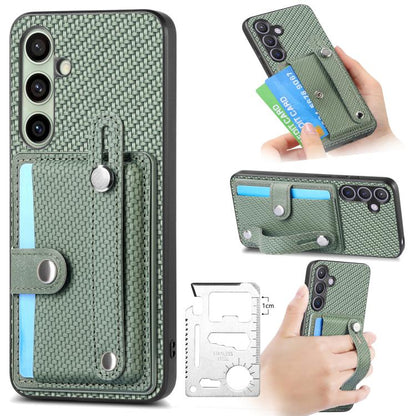 Wristband Kickstand Wallet Back Phone Case with Tool Knife, For Samsung Galaxy A57 5G, For Samsung Galaxy A37 5G, For Samsung Galaxy S25 Edge 5G, For Samsung Galaxy A56 5G
