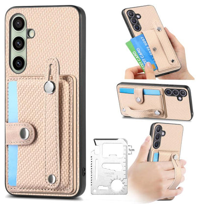 Wristband Kickstand Wallet Back Phone Case with Tool Knife, For Samsung Galaxy A57 5G, For Samsung Galaxy A37 5G, For Samsung Galaxy S25 Edge 5G, For Samsung Galaxy A56 5G