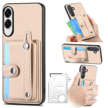 Wristband Kickstand Wallet Back Phone Case with Tool Knife, For Samsung Galaxy A57 5G, For Samsung Galaxy A37 5G, For Samsung Galaxy S25 Edge 5G, For Samsung Galaxy A56 5G