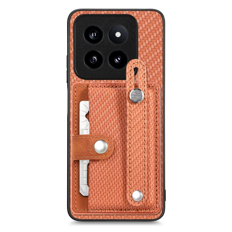 Wristband Kickstand Card Wallet Back Phone Case with Tool Knife, For Redmi Note 14 5G, For Redmi Note 14 Pro+ 5G, For Redmi Note 14 Pro 5G, For Xiaomi 14 Pro