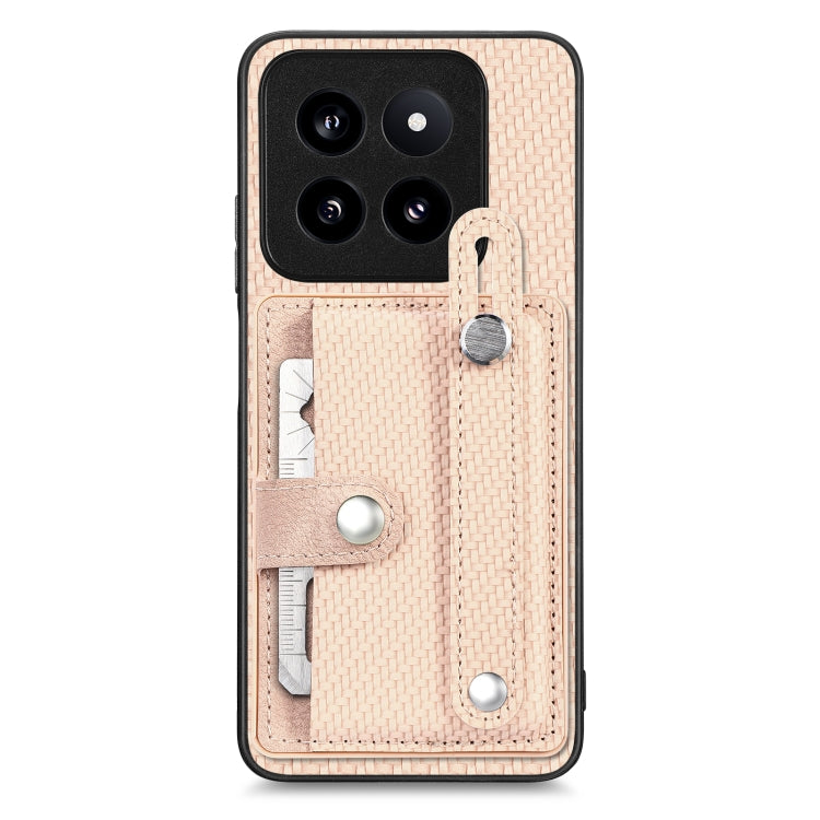 Wristband Kickstand Card Wallet Back Phone Case with Tool Knife, For Redmi Note 14 5G, For Redmi Note 14 Pro+ 5G, For Redmi Note 14 Pro 5G, For Xiaomi 14 Pro