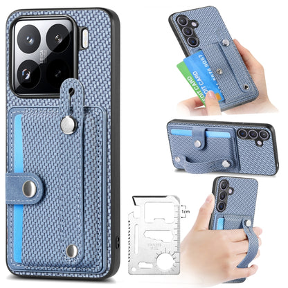Wristband Kickstand Card Wallet Back Phone Case with Tool Knife, For Redmi Turbo 4, For Xiaomi Poco X7 Pro, For Xiaomi 15 Pro, For Xiaomi 15