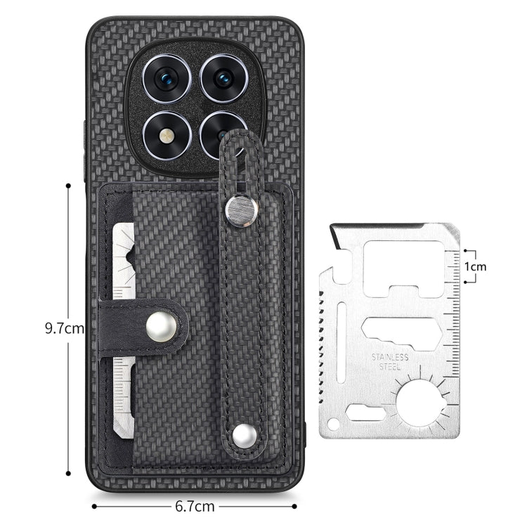 Wristband Kickstand Card Wallet Back Phone Case with Tool Knife, For Redmi Note 14 5G, For Redmi Note 14 Pro+ 5G, For Redmi Note 14 Pro 5G, For Xiaomi 14 Pro