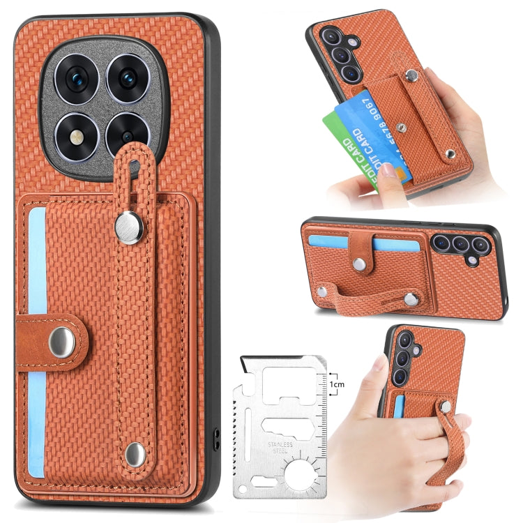 Wristband Kickstand Card Wallet Back Phone Case with Tool Knife, For Redmi Note 14 5G, For Redmi Note 14 Pro+ 5G, For Redmi Note 14 Pro 5G, For Xiaomi 14 Pro