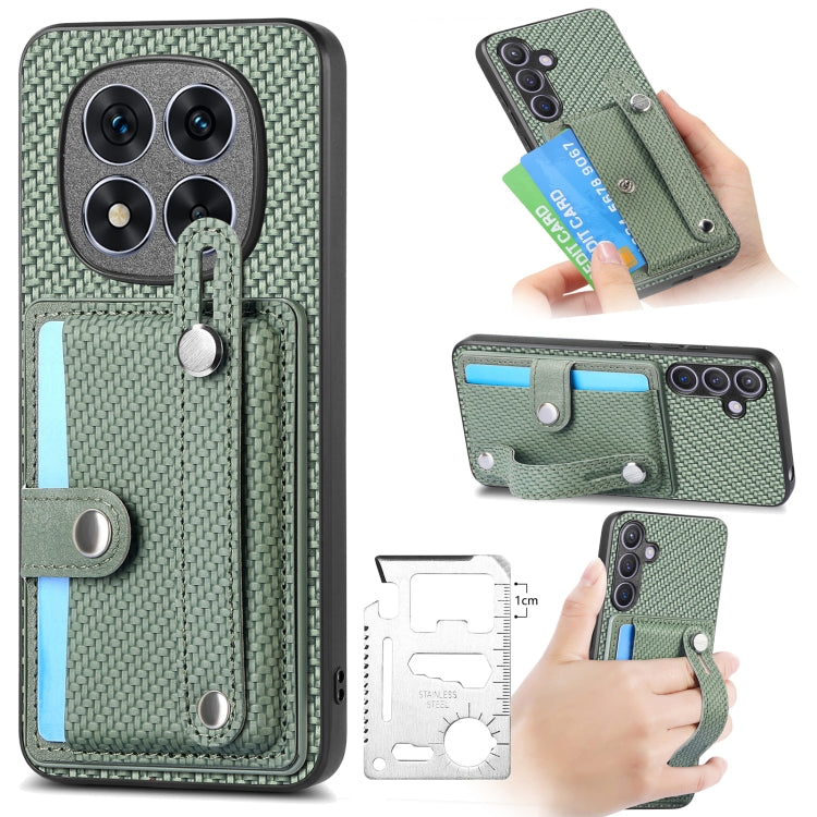 Wristband Kickstand Card Wallet Back Phone Case with Tool Knife, For Redmi Note 14 5G, For Redmi Note 14 Pro+ 5G, For Redmi Note 14 Pro 5G, For Xiaomi 14 Pro