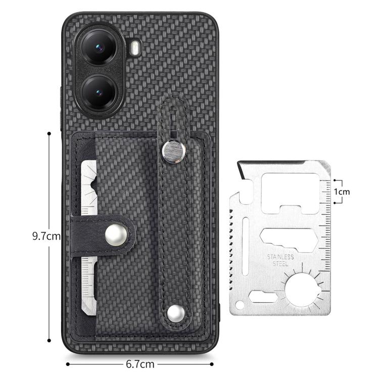 Wristband Kickstand Card Wallet Back Phone Case with Tool Knife, For Redmi Turbo 4, For Xiaomi Poco X7 Pro, For Xiaomi 15 Pro, For Xiaomi 15