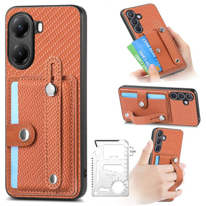 Wristband Kickstand Card Wallet Back Phone Case with Tool Knife, For Redmi Turbo 4, For Xiaomi Poco X7 Pro, For Xiaomi 15 Pro, For Xiaomi 15