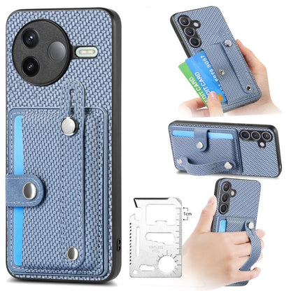 Wristband Kickstand Card Wallet Back Phone Case with Tool Knife, For Redmi 15C 5G / 4G Global 171mm, For Xiaomi 15T, For Redmi K80 Pro / Poco F7 Ultra, For Redmi K80 / Poco F7 Pro