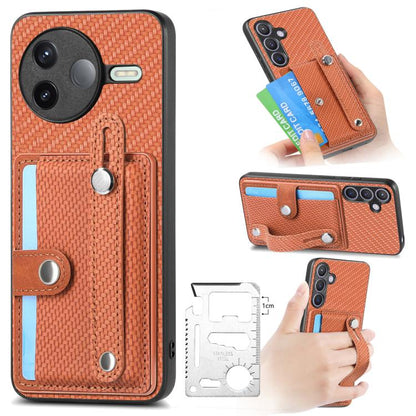 Wristband Kickstand Card Wallet Back Phone Case with Tool Knife, For Redmi 15C 5G / 4G Global 171mm, For Xiaomi 15T, For Redmi K80 Pro / Poco F7 Ultra, For Redmi K80 / Poco F7 Pro