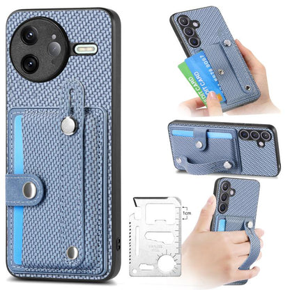 Wristband Kickstand Card Wallet Back Phone Case with Tool Knife, For Redmi 15C 5G / 4G Global 171mm, For Xiaomi 15T, For Redmi K80 Pro / Poco F7 Ultra, For Redmi K80 / Poco F7 Pro