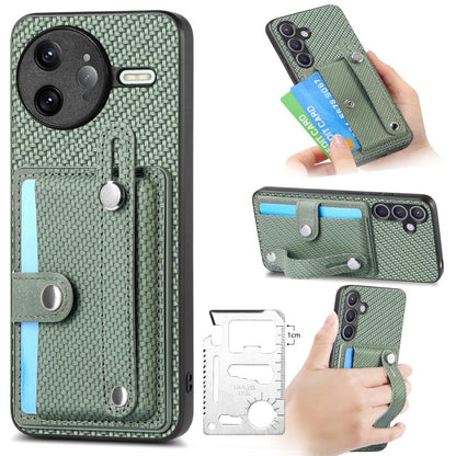 Wristband Kickstand Card Wallet Back Phone Case with Tool Knife, For Redmi 15C 5G / 4G Global 171mm, For Xiaomi 15T, For Redmi K80 Pro / Poco F7 Ultra, For Redmi K80 / Poco F7 Pro