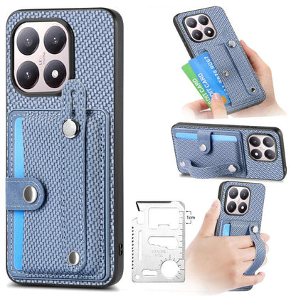 Wristband Kickstand Card Wallet Back Phone Case with Tool Knife, For Redmi 15C 5G / 4G Global 171mm, For Xiaomi 15T, For Redmi K80 Pro / Poco F7 Ultra, For Redmi K80 / Poco F7 Pro