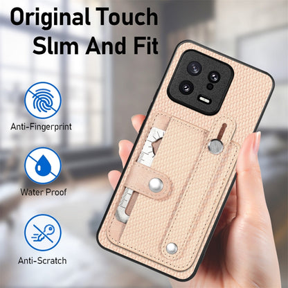 Wristband Kickstand Card Wallet Back Phone Case with Tool Knife, For Redmi 15C 5G / 4G Global 171mm, For Xiaomi 15T, For Redmi K80 Pro / Poco F7 Ultra, For Redmi K80 / Poco F7 Pro