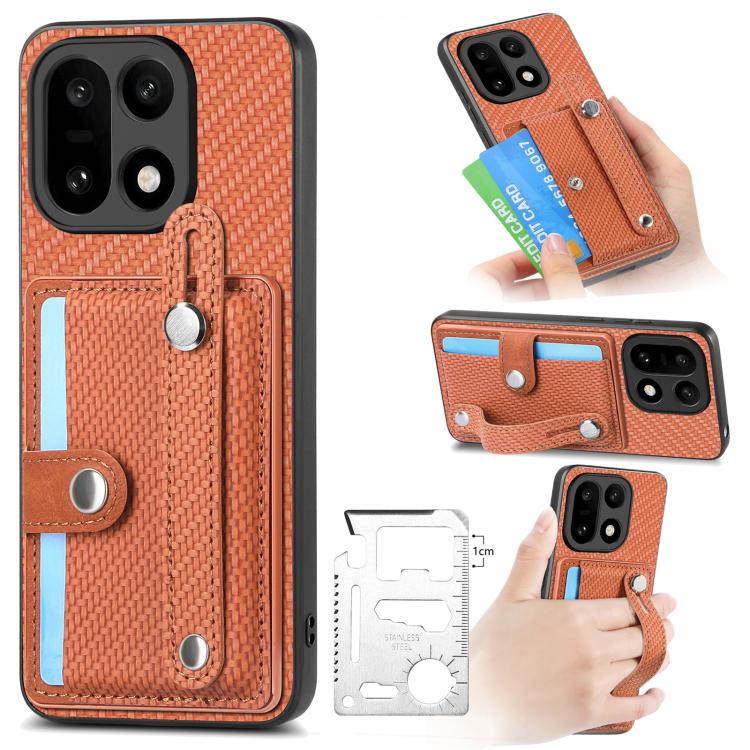 Wristband Kickstand Wallet Back Phone Case with Tool Knife, For OnePlus Ace 6 / 6T / 15R, For OnePlus 15, For OnePlus Nord CE2 Lite 5G