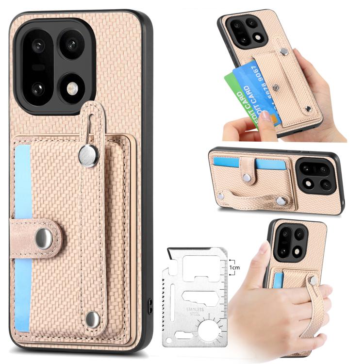 Wristband Kickstand Wallet Back Phone Case with Tool Knife, For OnePlus Ace 6 / 6T / 15R, For OnePlus 15, For OnePlus Nord CE2 Lite 5G