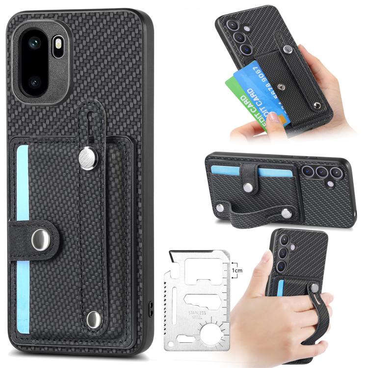 Wristband Kickstand Wallet Back Phone Case with Tool Knife, For OnePlus Ace 6 / 6T / 15R, For OnePlus 15, For OnePlus Nord CE2 Lite 5G