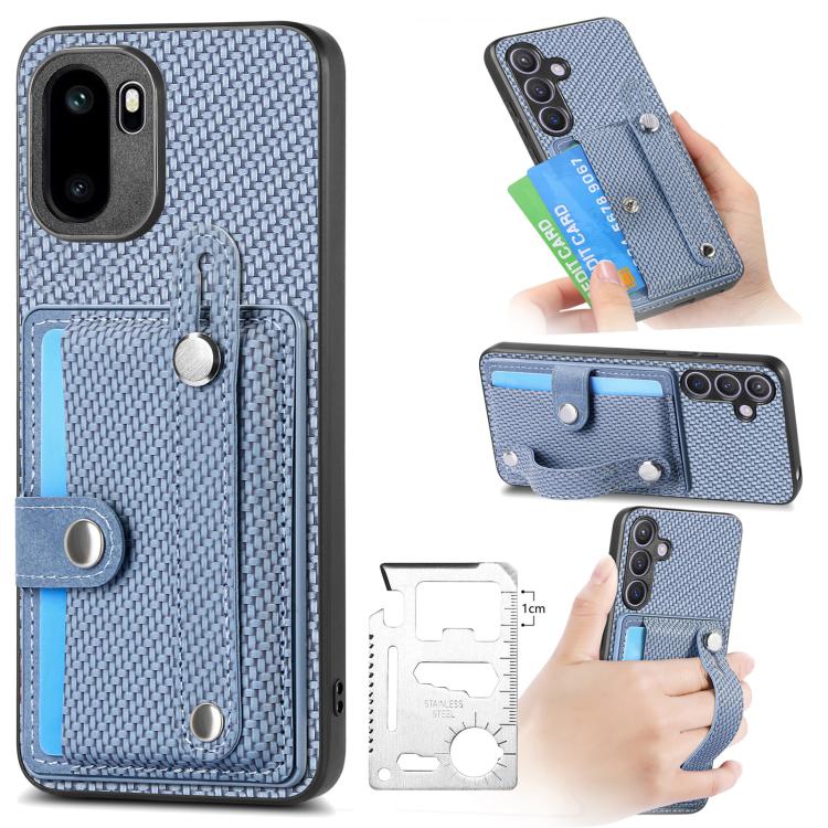 Wristband Kickstand Wallet Back Phone Case with Tool Knife, For OnePlus Ace 6 / 6T / 15R, For OnePlus 15, For OnePlus Nord CE2 Lite 5G