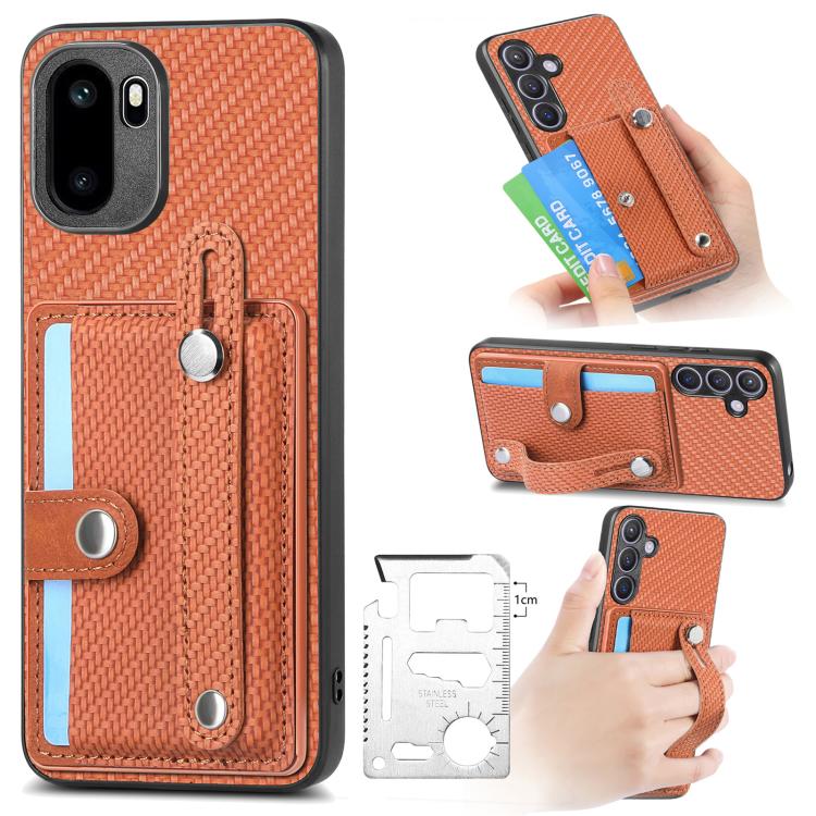 Wristband Kickstand Wallet Back Phone Case with Tool Knife, For OnePlus Ace 6 / 6T / 15R, For OnePlus 15, For OnePlus Nord CE2 Lite 5G