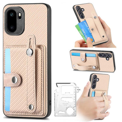 Wristband Kickstand Wallet Back Phone Case with Tool Knife, For OnePlus Ace 6 / 6T / 15R, For OnePlus 15, For OnePlus Nord CE2 Lite 5G