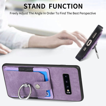 Retro Skin-feel Ring Card Wallet Phone Case, For Samsung Galaxy S24+ 5G, For Samsung Galaxy A15, For Samsung Galaxy S8+, For Samsung Galaxy S8