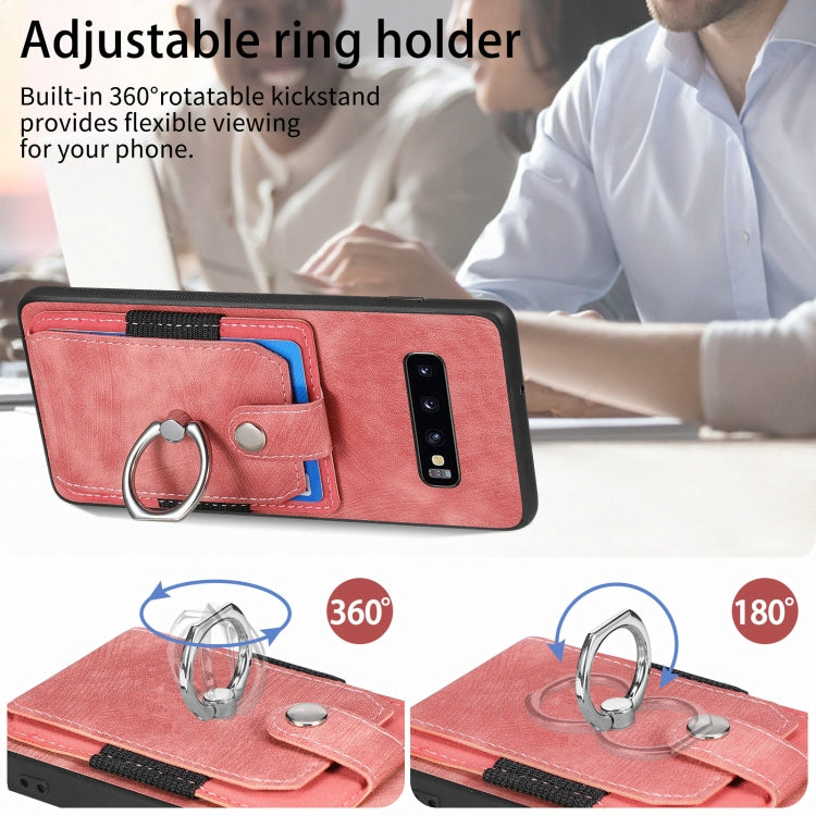 Retro Skin-feel Ring Card Wallet Phone Case, For Samsung Galaxy S24+ 5G, For Samsung Galaxy A15, For Samsung Galaxy S8+, For Samsung Galaxy S8