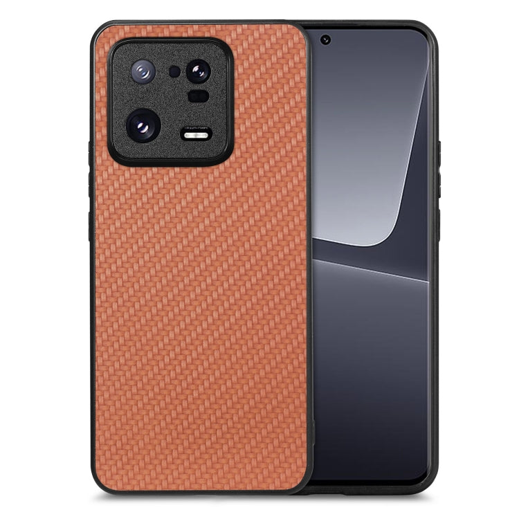 Carbon Fiber Texture Leather Back Cover Phone Case, For  Redmi Note 14 Pro+ 5G, For Redmi Note 14 Pro 5G, For Xiaomi 13 Pro, For Redmi Note 11T Pro 5G
