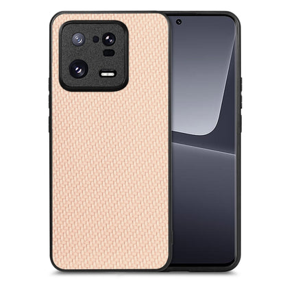 Carbon Fiber Texture Leather Back Cover Phone Case, For  Redmi Note 14 Pro+ 5G, For Redmi Note 14 Pro 5G, For Xiaomi 13 Pro, For Redmi Note 11T Pro 5G