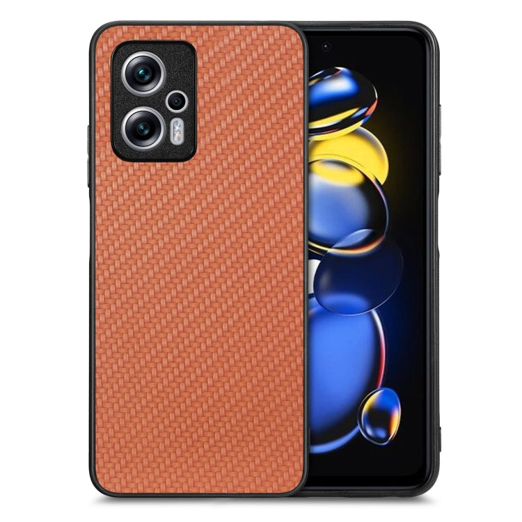 Carbon Fiber Texture Leather Back Cover Phone Case, For  Redmi Note 14 Pro+ 5G, For Redmi Note 14 Pro 5G, For Xiaomi 13 Pro, For Redmi Note 11T Pro 5G