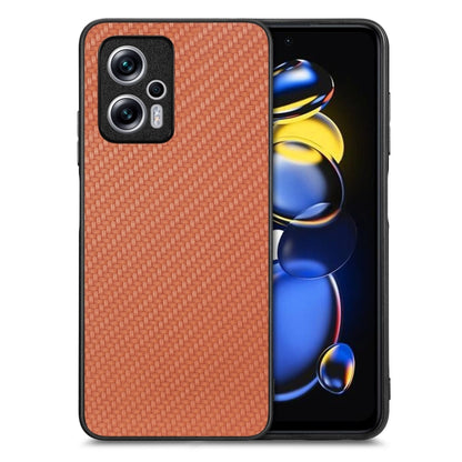 Carbon Fiber Texture Leather Back Cover Phone Case, For  Redmi Note 14 Pro+ 5G, For Redmi Note 14 Pro 5G, For Xiaomi 13 Pro, For Redmi Note 11T Pro 5G