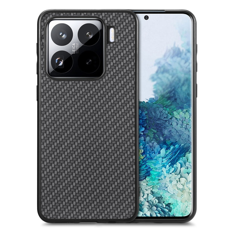 Carbon Fiber Texture Leather Back Cover Phone Case, For Xiaomi Poco X7 Pro, For Xiaomi 15 Pro, For Xiaomi 15, For Redmi Note 14 5G