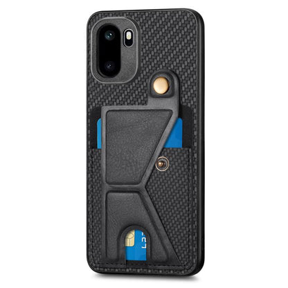 Carbon Fiber Wallet Flip Card K-shaped Holder Phone Case, For OnePlus Ace 6 / 6T / 15R, For OnePlus 15, For OnePlus Nord CE 3 Lite, For OnePlus Nord CE 2 Lite 5G
