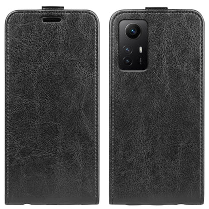R64 Texture Single Vertical Flip Leather Phone Case, For Redmi Note 12S