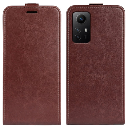 R64 Texture Single Vertical Flip Leather Phone Case, For Redmi Note 12S