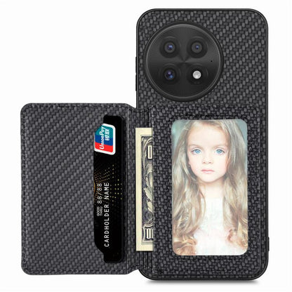 Carbon Fiber Magnetic Card Bag Phone Case, For OnePlus Ace 6 / 6T / 15R, For OnePlus 15, For OnePlus 13, For OnePlus Nord CE 3 Lite, For OnePlus Nord CE2 Lite 5G
