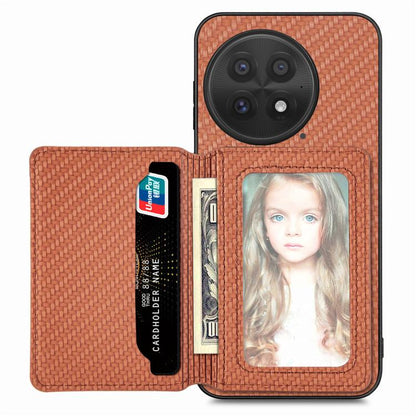 Carbon Fiber Magnetic Card Bag Phone Case, For OnePlus Ace 6 / 6T / 15R, For OnePlus 15, For OnePlus 13, For OnePlus Nord CE 3 Lite, For OnePlus Nord CE2 Lite 5G