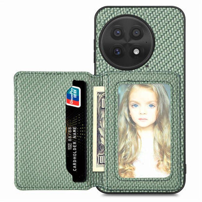 Carbon Fiber Magnetic Card Bag Phone Case, For OnePlus Ace 6 / 6T / 15R, For OnePlus 15, For OnePlus 13, For OnePlus Nord CE 3 Lite, For OnePlus Nord CE2 Lite 5G