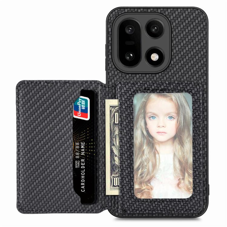 Carbon Fiber Magnetic Card Bag Phone Case, For OnePlus Ace 6 / 6T / 15R, For OnePlus 15, For OnePlus 13, For OnePlus Nord CE 3 Lite, For OnePlus Nord CE2 Lite 5G