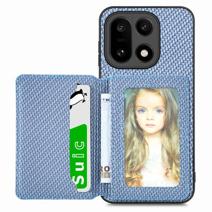 Carbon Fiber Magnetic Card Bag Phone Case, For OnePlus Ace 6 / 6T / 15R, For OnePlus 15, For OnePlus 13, For OnePlus Nord CE 3 Lite, For OnePlus Nord CE2 Lite 5G
