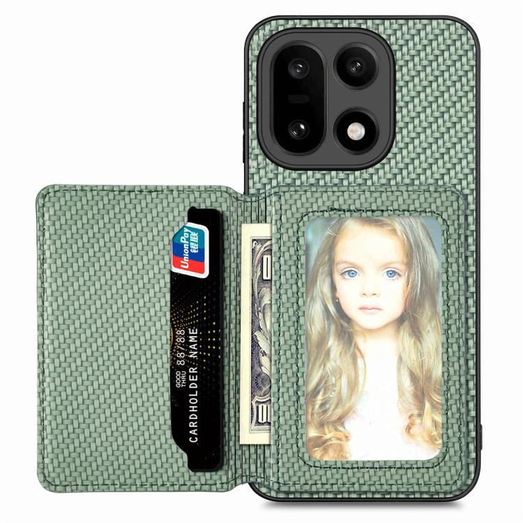 Carbon Fiber Magnetic Card Bag Phone Case, For OnePlus Ace 6 / 6T / 15R, For OnePlus 15, For OnePlus 13, For OnePlus Nord CE 3 Lite, For OnePlus Nord CE2 Lite 5G