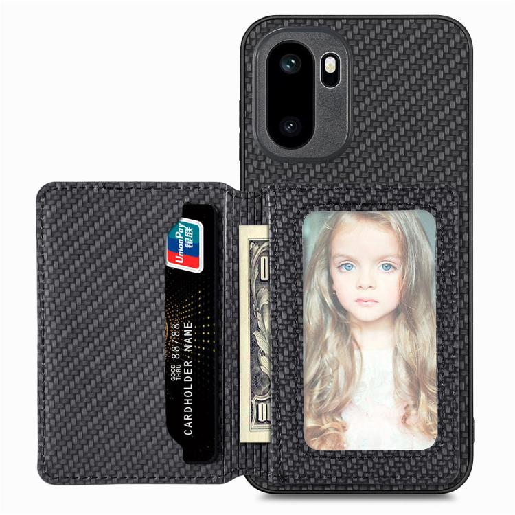Carbon Fiber Magnetic Card Bag Phone Case, For OnePlus Ace 6 / 6T / 15R, For OnePlus 15, For OnePlus 13, For OnePlus Nord CE 3 Lite, For OnePlus Nord CE2 Lite 5G