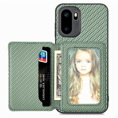 Carbon Fiber Magnetic Card Bag Phone Case, For OnePlus Ace 6 / 6T / 15R, For OnePlus 15, For OnePlus 13, For OnePlus Nord CE 3 Lite, For OnePlus Nord CE2 Lite 5G