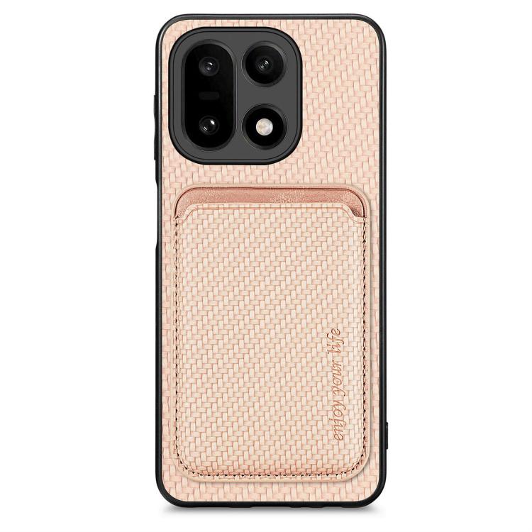 Carbon Fiber Leather Card Magsafe Phone Case, For OnePlus Ace 6 / 6T / 15R, For OnePlus 15, For OnePlus Nord CE 2 Lite 5G
