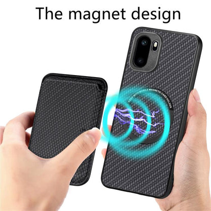 Carbon Fiber Leather Card Magsafe Phone Case, For OnePlus Ace 6 / 6T / 15R, For OnePlus 15, For OnePlus Nord CE 2 Lite 5G