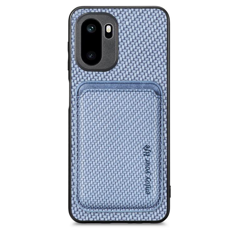 Carbon Fiber Leather Card Magsafe Phone Case, For OnePlus Ace 6 / 6T / 15R, For OnePlus 15, For OnePlus Nord CE 2 Lite 5G