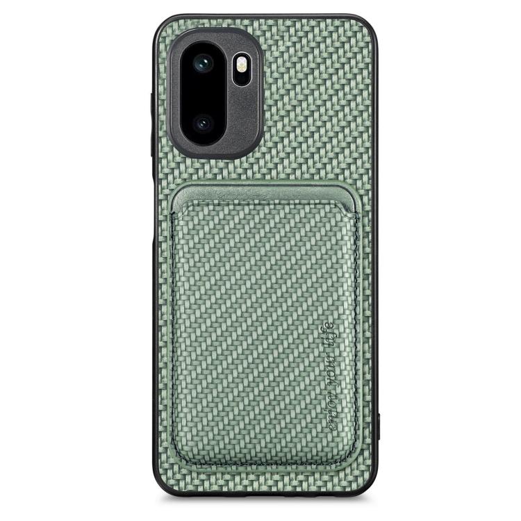 Carbon Fiber Leather Card Magsafe Phone Case, For OnePlus Ace 6 / 6T / 15R, For OnePlus 15, For OnePlus Nord CE 2 Lite 5G
