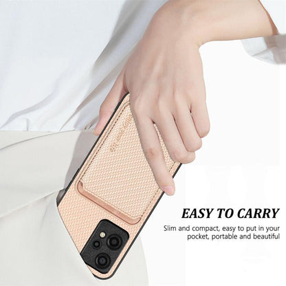 Carbon Fiber Leather Card Magsafe Phone Case, For OnePlus Ace 6 / 6T / 15R, For OnePlus 15, For OnePlus Nord CE 2 Lite 5G