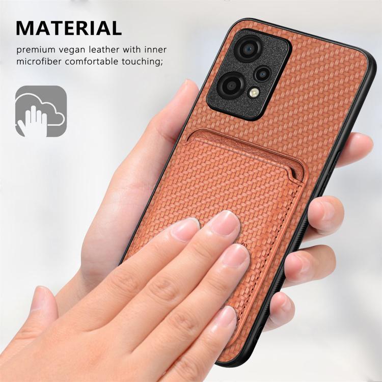 Carbon Fiber Leather Card Magsafe Phone Case, For OnePlus Ace 6 / 6T / 15R, For OnePlus 15, For OnePlus Nord CE 2 Lite 5G