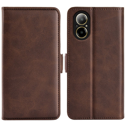 Dual-side Magnetic Buckle Horizontal Flip Leather Phone Case, For Realme 12 5G, For Realme 12+ 5G, For Realme 12 Pro+, For Realme C67 5G
